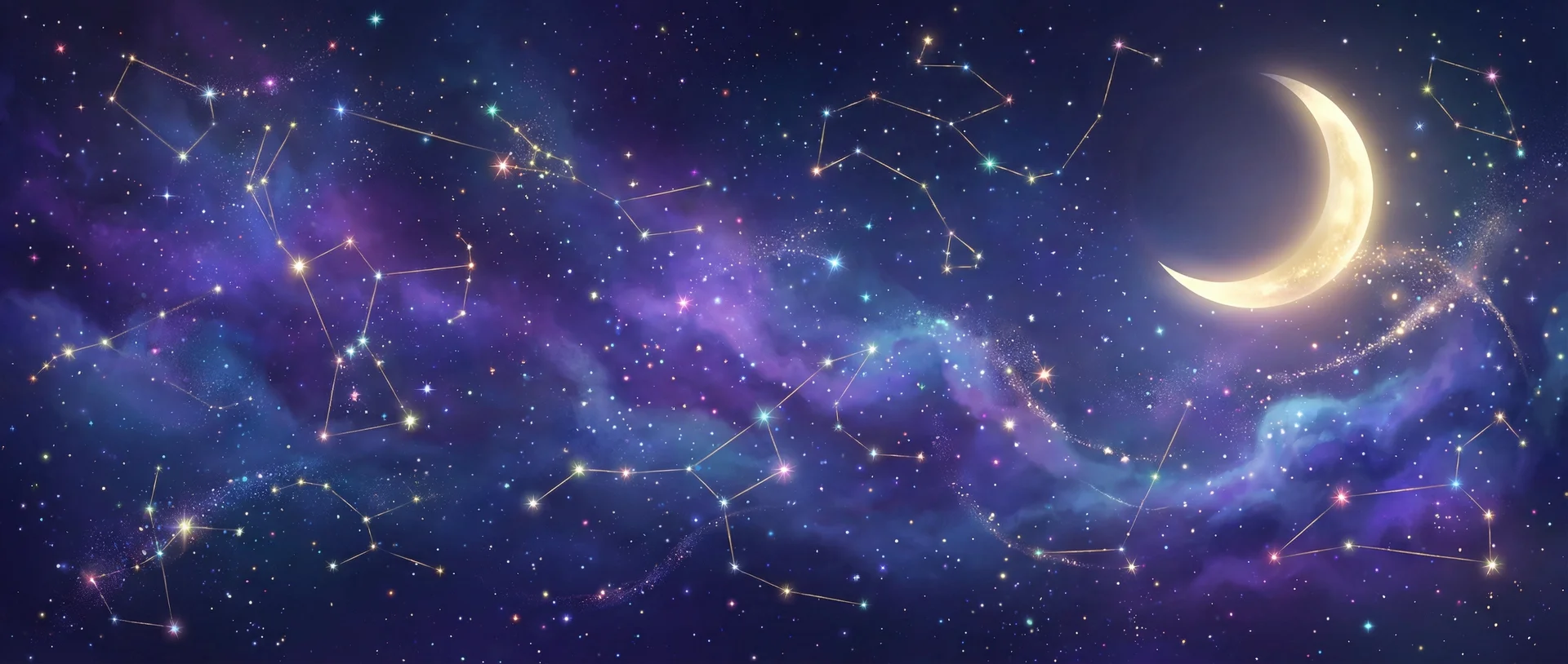 星空背景 - 杨晨晨 | 每日星座运势与塔罗占卜